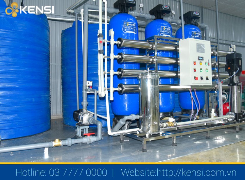 Hệ thống lọc nước công nghiệp RO trong sản xuất đá viên